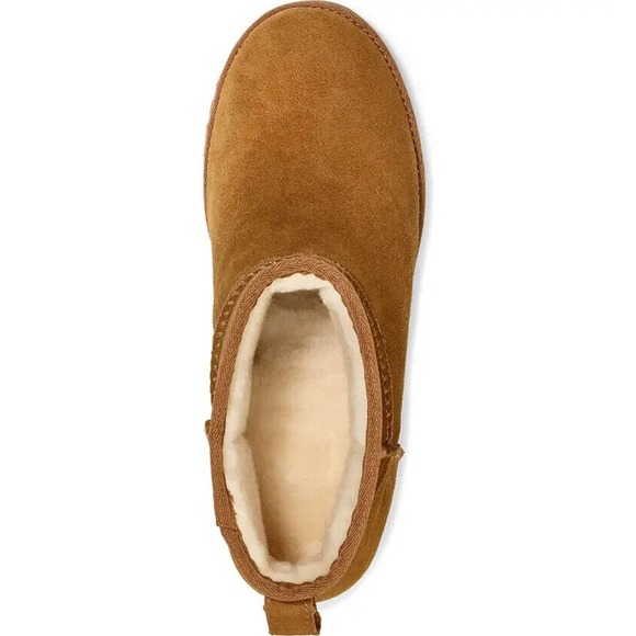 UGG Classic Femme Mini Wedge Bootie Chestnut Brown Boots Women's US Size 12 - Picture 10 of 12